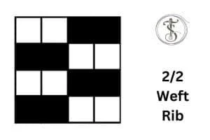 2/2 Weft Rib