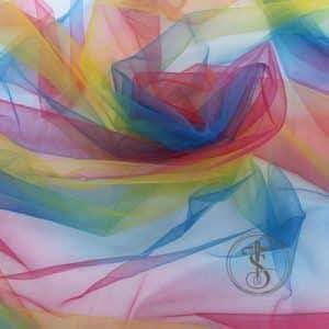 Multi-Color Rainbow Tulle Fabric