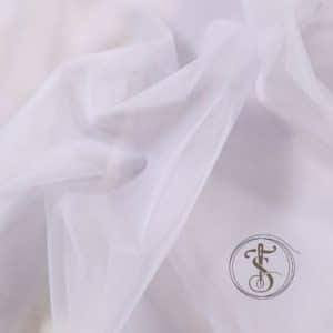 Nylon Tulle Fabric in Pearl