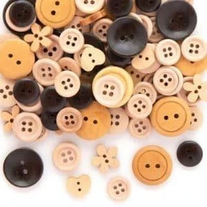 Wooden buttons