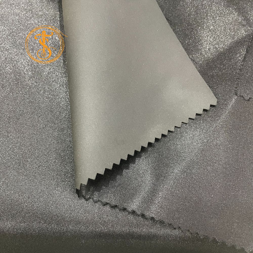 Black Polyester Stain Fabric