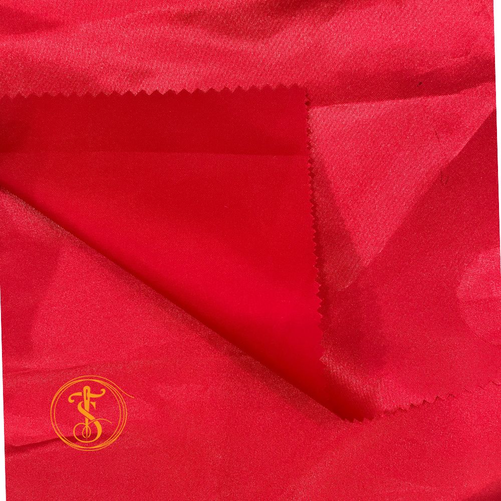 Red Satin Fabric