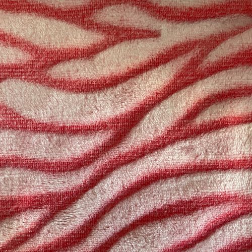 Burnout Coral Fleece Fabric