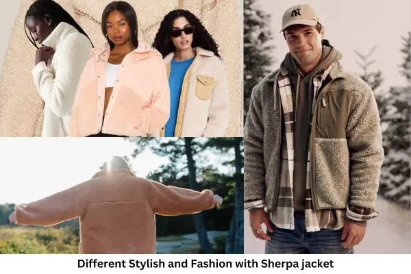 Different Stylish and Fashion with Sherpa jacket
