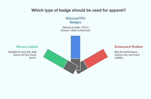 Embossed Rubber Badge vs Other Apparel Badges
