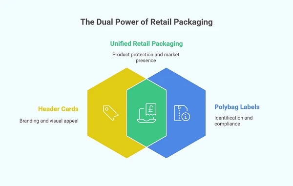 Key Differences Between Header Cards and Polybag Labels