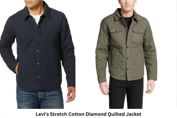 Levi's Stretch Cotton Diamond Quilted Jacket