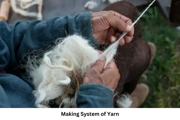 Making procces of yarn