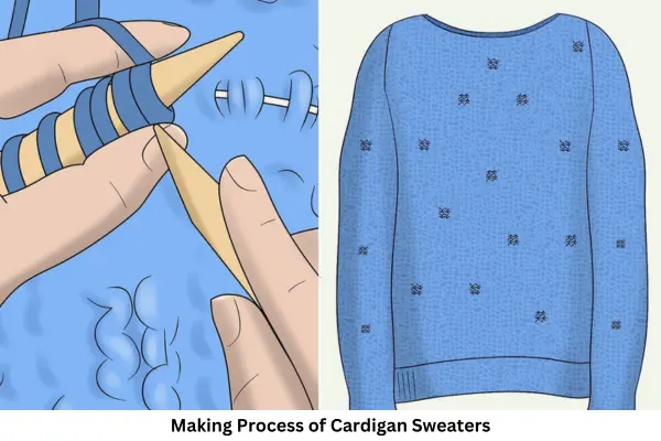 Making process of Cardigan Sweater