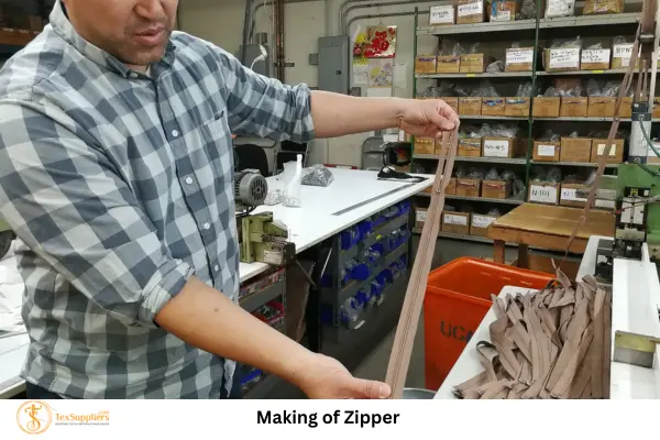 Making process of Zipper 