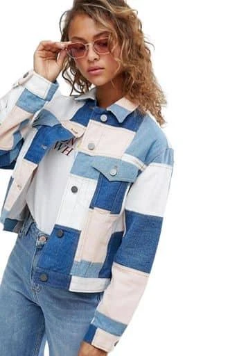 Patchwork Denim Jacket̢̮â¬Å¡ÃâÃ