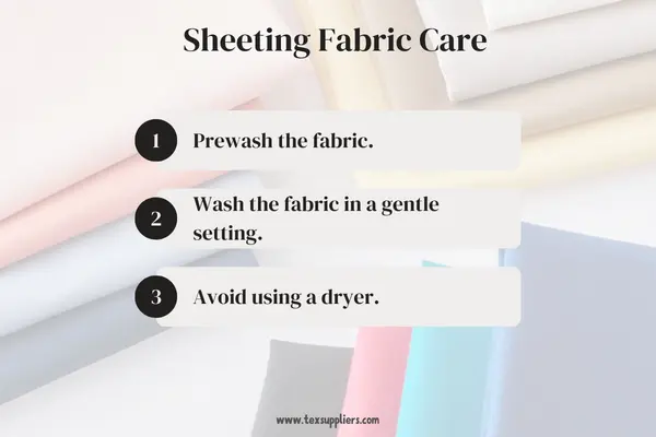 Sheeting Fabric Care