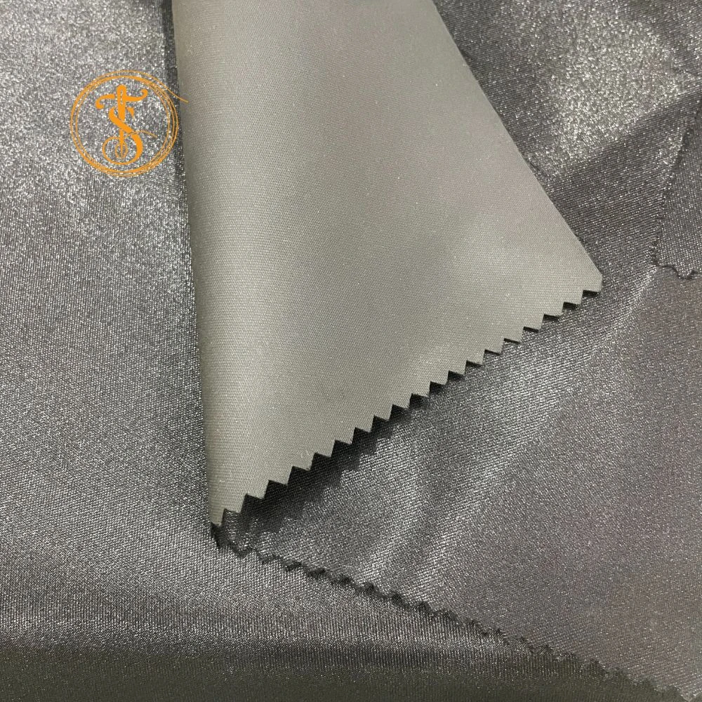 100% Polyester Satin Fabric Water Resistant Finish