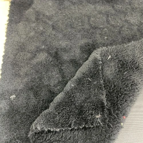 100% Polyester Coral Fleece Embossed Fabric