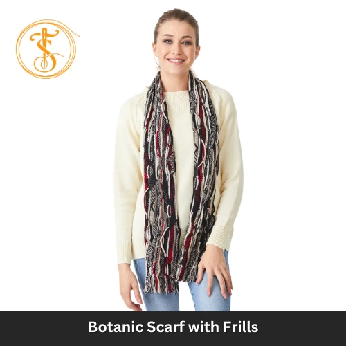 Floral Patterned Silk Scarf