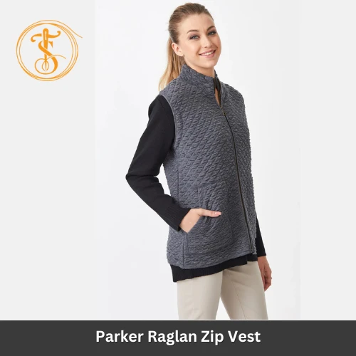 Merino Wool Raglan Zip Vest