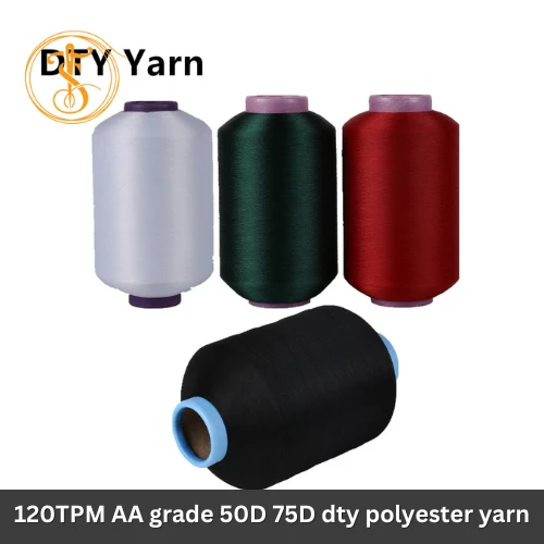 DTY Polyester Yarn for Jacquard Ribbon Weaving